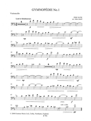 Three Gymnopedies - SATIE - Partition